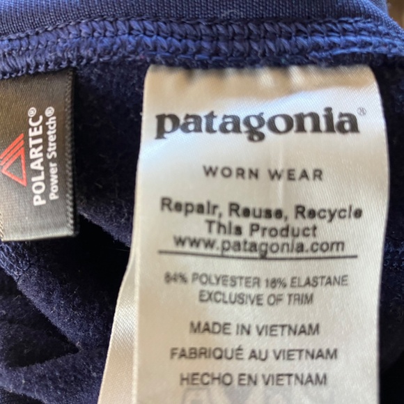 Patagonia Navy Polartec Fleece Leggings – Women’s XS - Picture 10 of 13